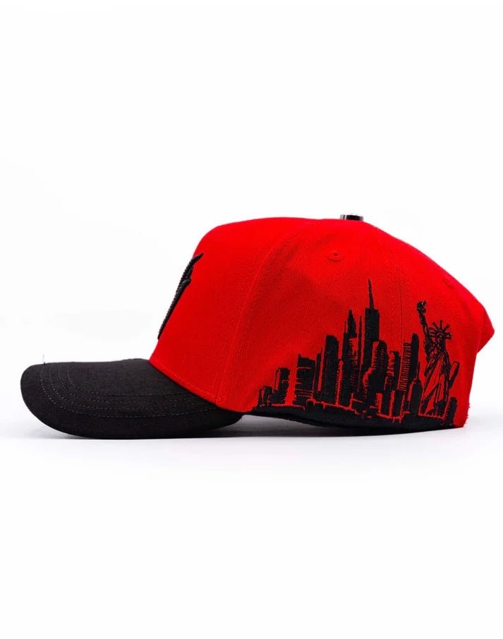 Big Boss Sakura Embroidered Western Ball Cap - Red - OriginalWestern.com