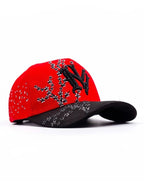 Big Boss Sakura Embroidered Western Ball Cap - Red - OriginalWestern.com