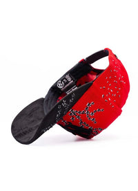 Big Boss Sakura Embroidered Western Ball Cap - Red - OriginalWestern.com