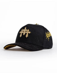 Big Boss Tres cruces oro Embroidered Western Ball Cap - Black - OriginalWestern.com