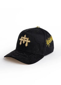 Big Boss Tres cruces oro Embroidered Western Ball Cap - Black - OriginalWestern.com