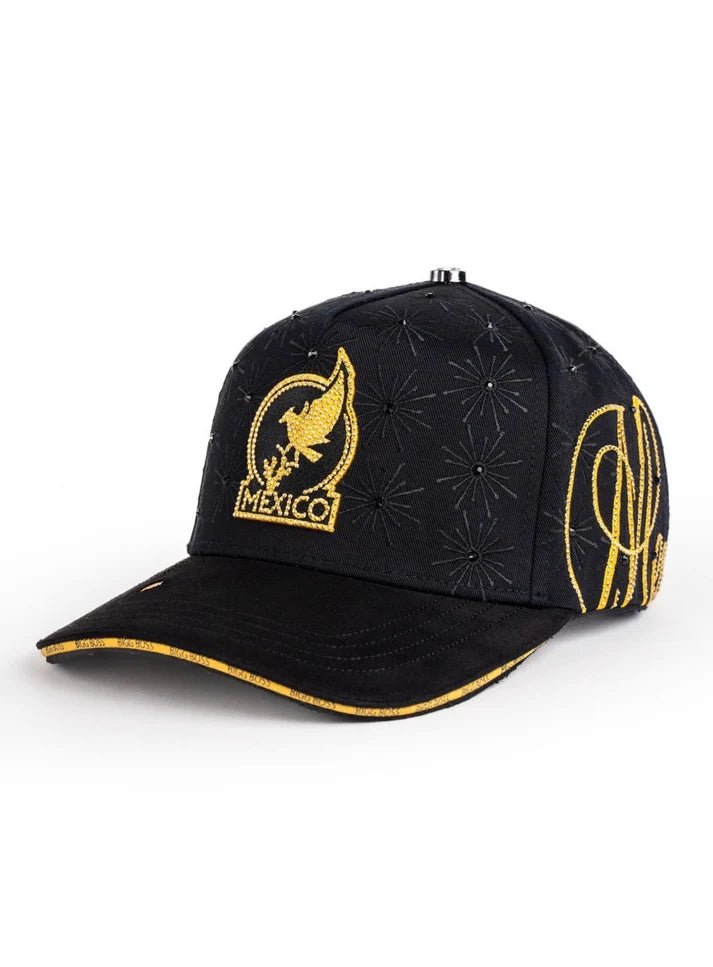 Big Boss Viva Mexico Embroidered Western Ball Cap - Black - OriginalWestern.com