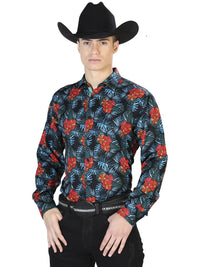 El General - Black Casual Long Sleeve Shirt 126276