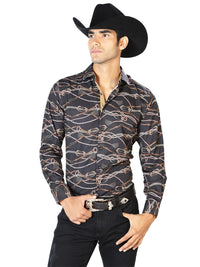Black Gold Casual Long Sleeve Shirt 43545 - OriginalWestern.com