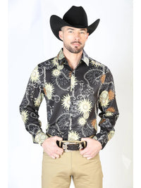 Black Gold Casual Long Sleeve Shirt 43992 - OriginalWestern.com