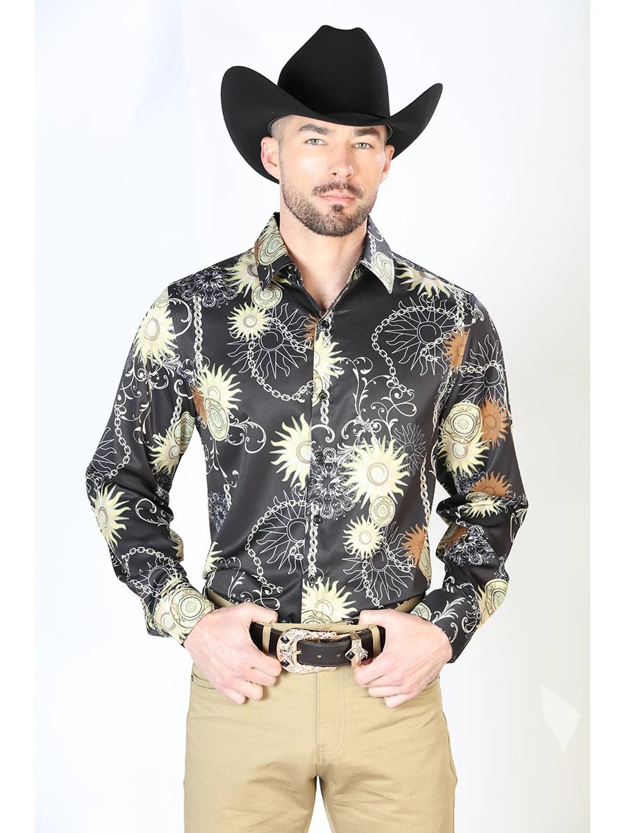 Black Gold Casual Long Sleeve Shirt 43992 - OriginalWestern.com