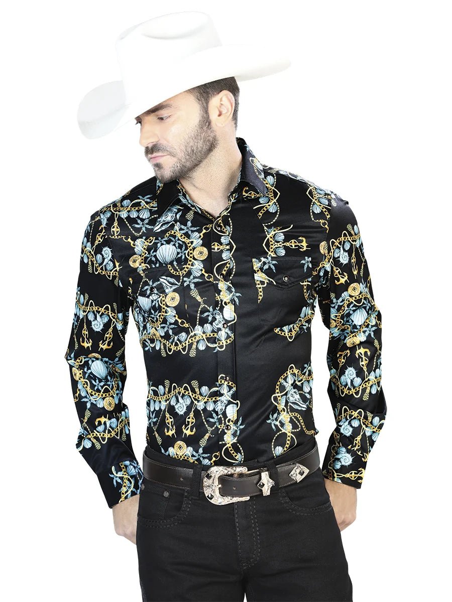 Black Gold Casual Long Sleeve Shirt 44083 - OriginalWestern.com