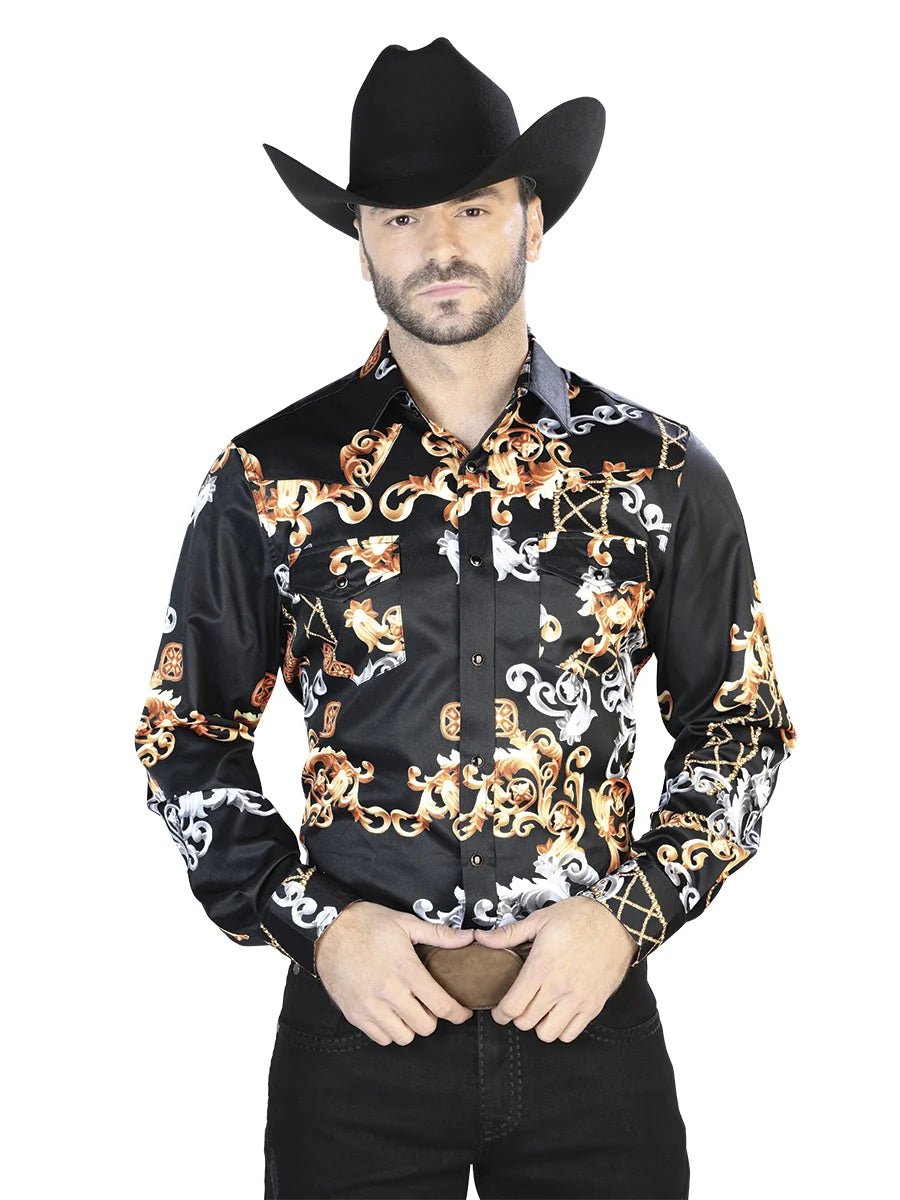 Black Gold Casual Long Sleeve Shirt 44085 - OriginalWestern.com