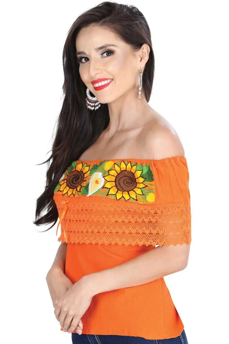 El General Women’s Blusa Bordada Artesanal Olán 601283