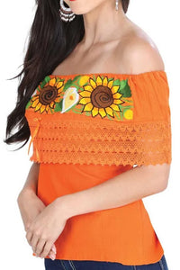 El General Women’s Blusa Bordada Artesanal Olán 601283
