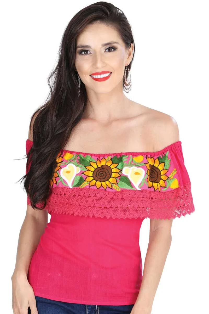 El General Women’s Blusa Bordada Artesanal Olán 601287