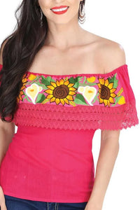 El General Women’s Blusa Bordada Artesanal Olán 601287