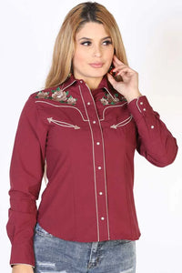 El General Women’s Blusa Vaquera El Señor De Los Cielos 42965