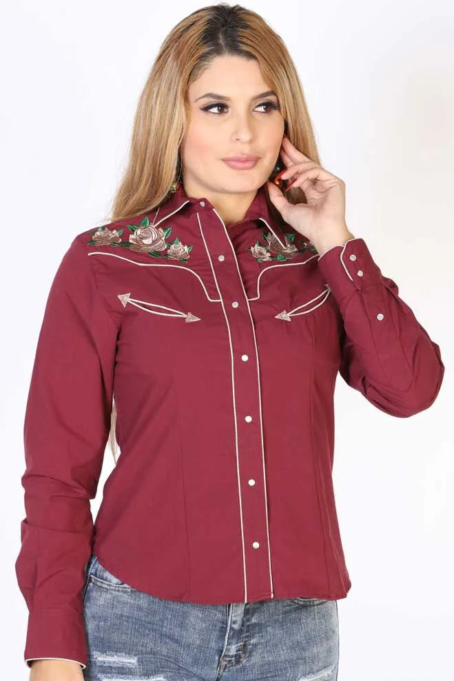 El General Women’s Blusa Vaquera El Señor De Los Cielos 42965