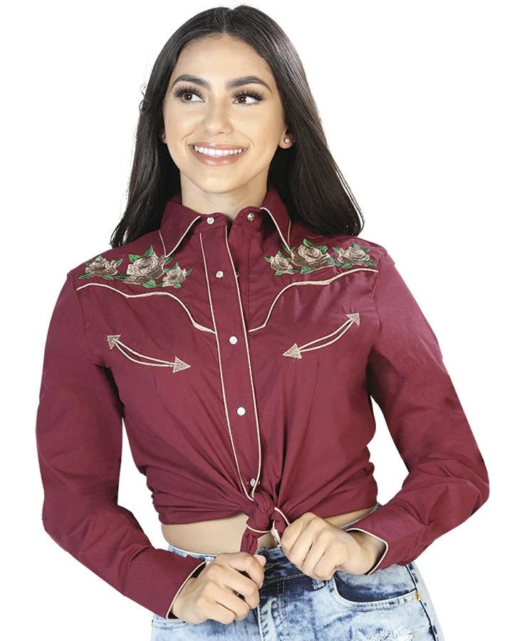El General Women’s Blusa Vaquera El Señor De Los Cielos 42965