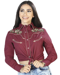 El General Women’s Blusa Vaquera El Señor De Los Cielos 42965