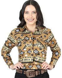 El General Women’s Camisa Vaquera Mostaza De Mujer Botonadura De Broche 44421