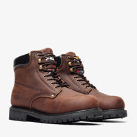 Bonanza Forester PRO 6” Plain Toe Work Boot – Brown - OriginalWestern.com