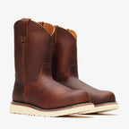 Bonanza Frontier Classic 10” Wellington Steel Toe Work Boot – Crazy Brown - OriginalWestern.com