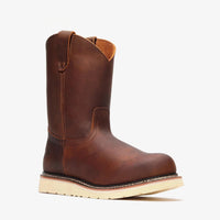 Bonanza Frontier Classic 10” Wellington Steel Toe Work Boot – Crazy Brown - OriginalWestern.com