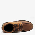 Bonanza Frontier Classic 6” Moc Toe Steel Toe Work Boot – Crazy Brown - OriginalWestern.com