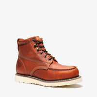 Bonanza Frontier Classic 6” Moc Toe Steel Toe Work Boot – Golden Brown - OriginalWestern.com
