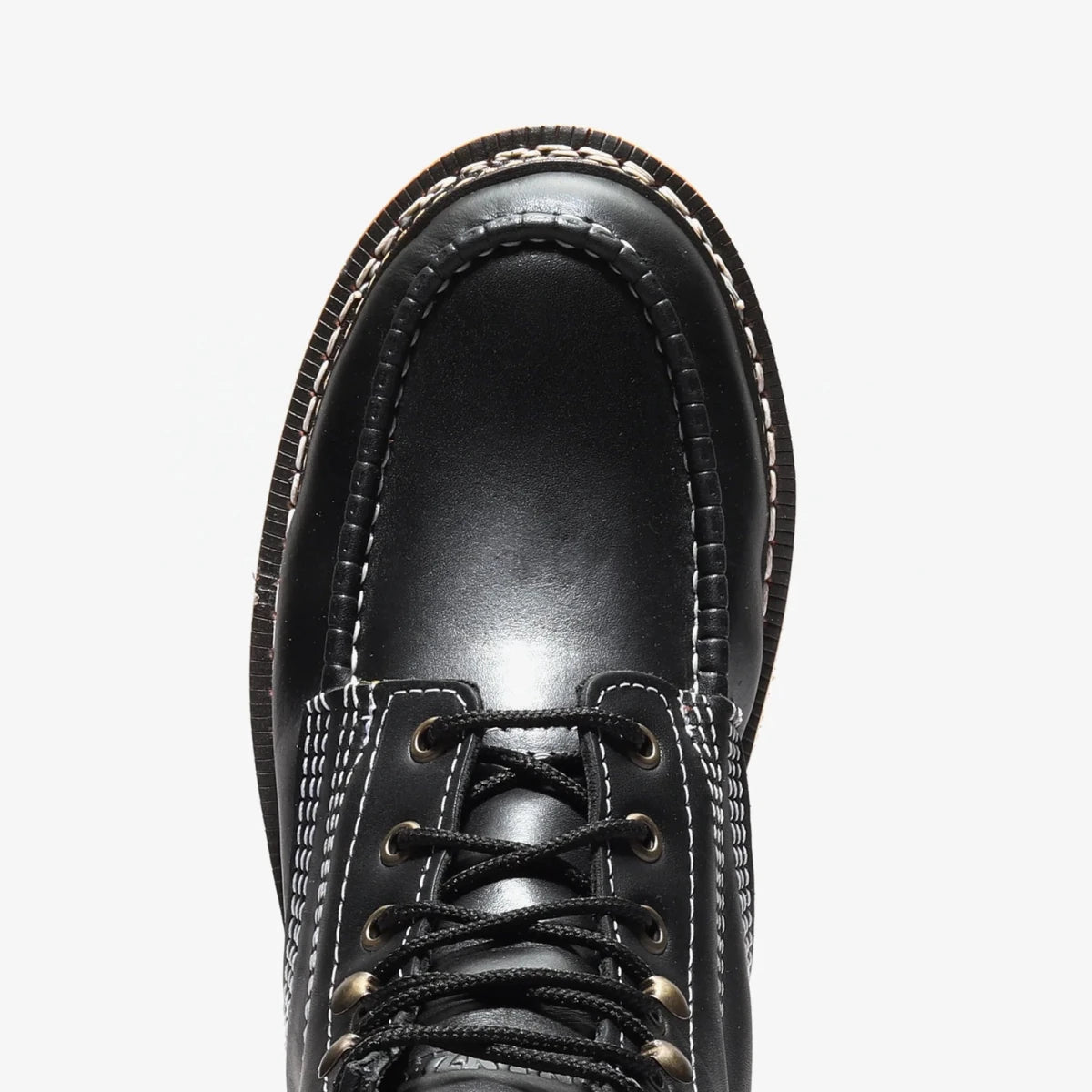 Bonanza Frontier Classic 6” Moc Toe Work Boot – Black - OriginalWestern.com