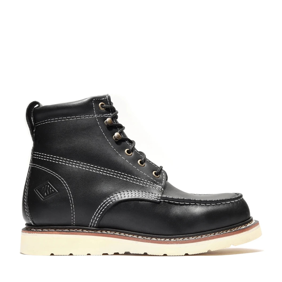 Bonanza Frontier Classic 6” Moc Toe Work Boot – Black - OriginalWestern.com