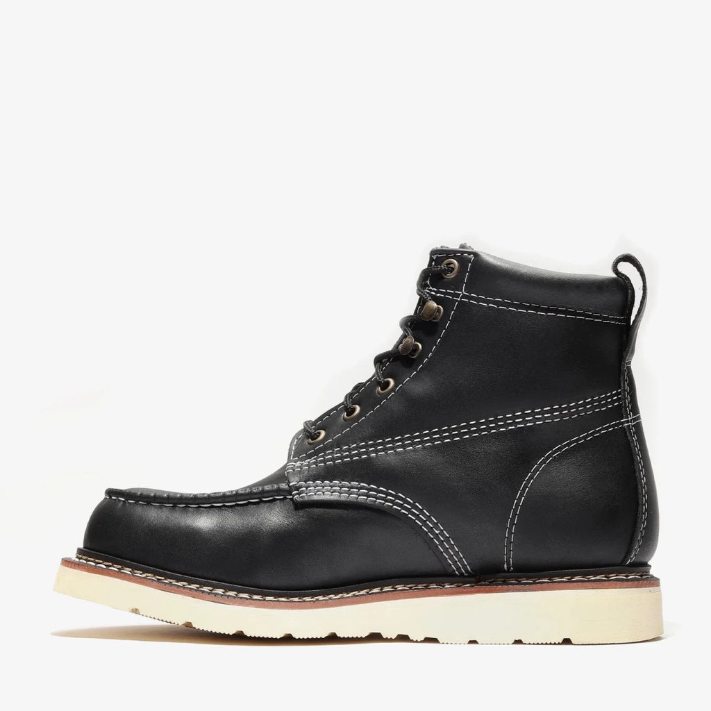 Bonanza Frontier Classic 6” Moc Toe Work Boot – Black - OriginalWestern.com