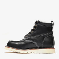Bonanza Frontier Classic 6” Moc Toe Work Boot – Black - OriginalWestern.com