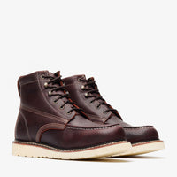 Bonanza Frontier Classic 6” Moc Toe Work Boot – Burgundy - OriginalWestern.com