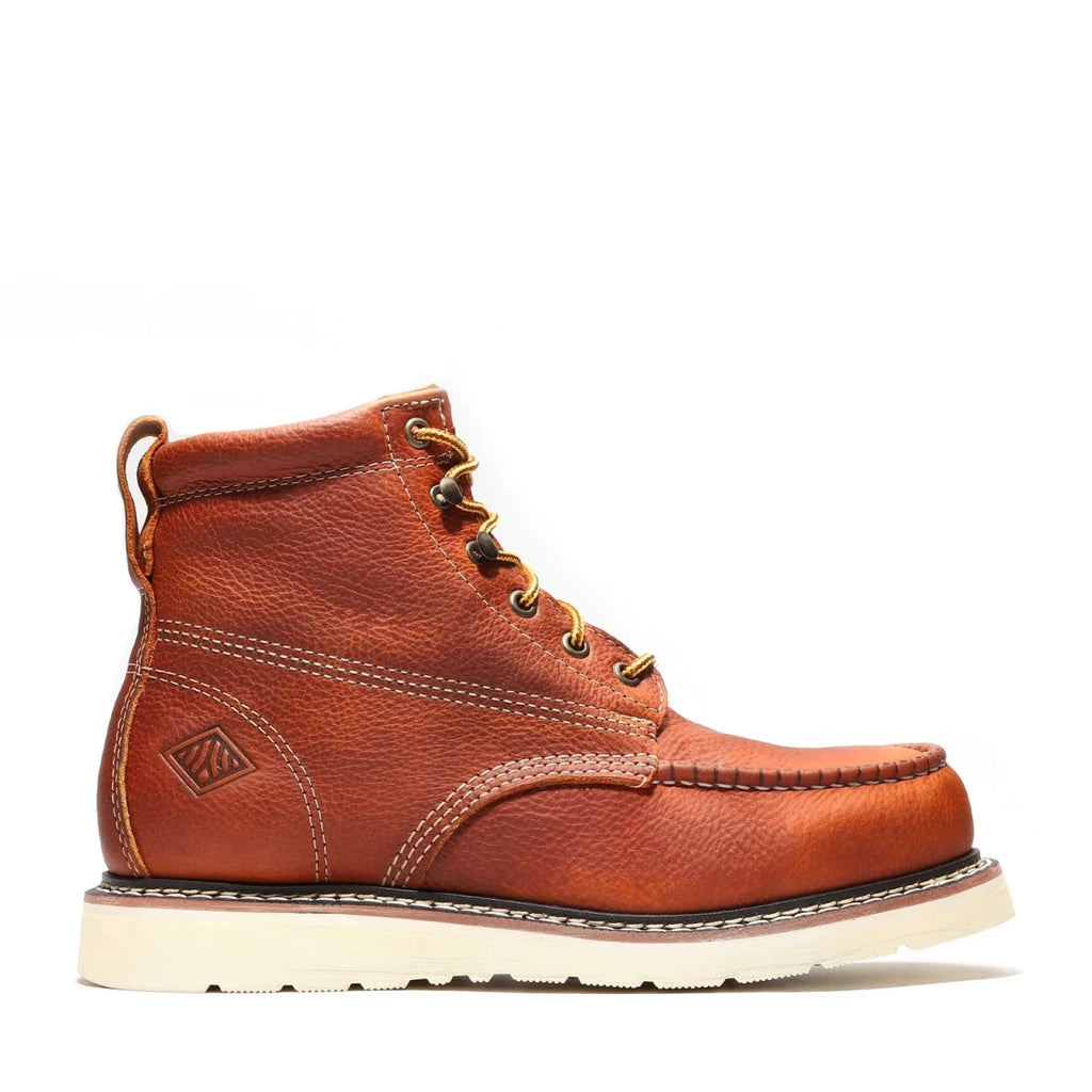 Bonanza Frontier Classic 6” Moc Toe Work Boot – Golden Brown - OriginalWestern.com
