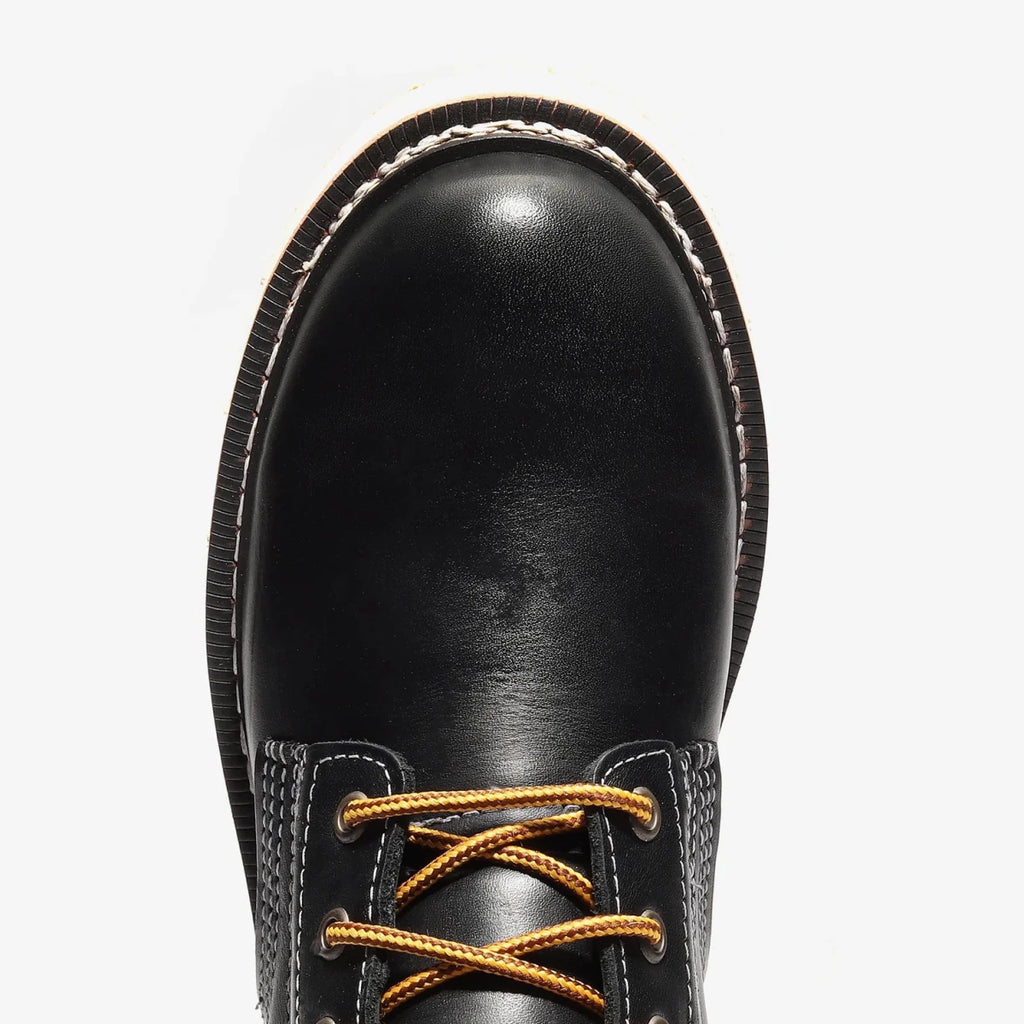 Bonanza Frontier Classic 6” Plain Toe Work Boot – Black - OriginalWestern.com