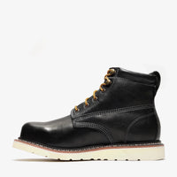 Bonanza Frontier Classic 6” Plain Toe Work Boot – Black - OriginalWestern.com
