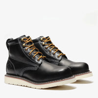 Bonanza Frontier Classic 6” Plain Toe Work Boot – Black - OriginalWestern.com
