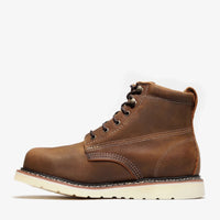 Bonanza Frontier Classic 6” Plain Toe Work Boot – Crazy Brown - OriginalWestern.com