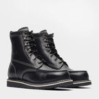 Bonanza Frontier Classic 8” Moc Toe Work Boot – Black - OriginalWestern.com