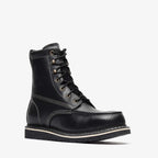 Bonanza Frontier Classic 8” Moc Toe Work Boot – Black - OriginalWestern.com