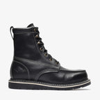 Bonanza Frontier Classic 8” Moc Toe Work Boot – Black - OriginalWestern.com