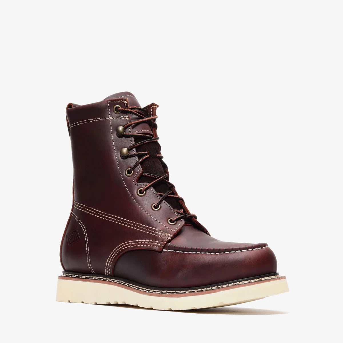 Bonanza Frontier Classic 8” Moc Toe Work Boot – Burgundy - OriginalWestern.com