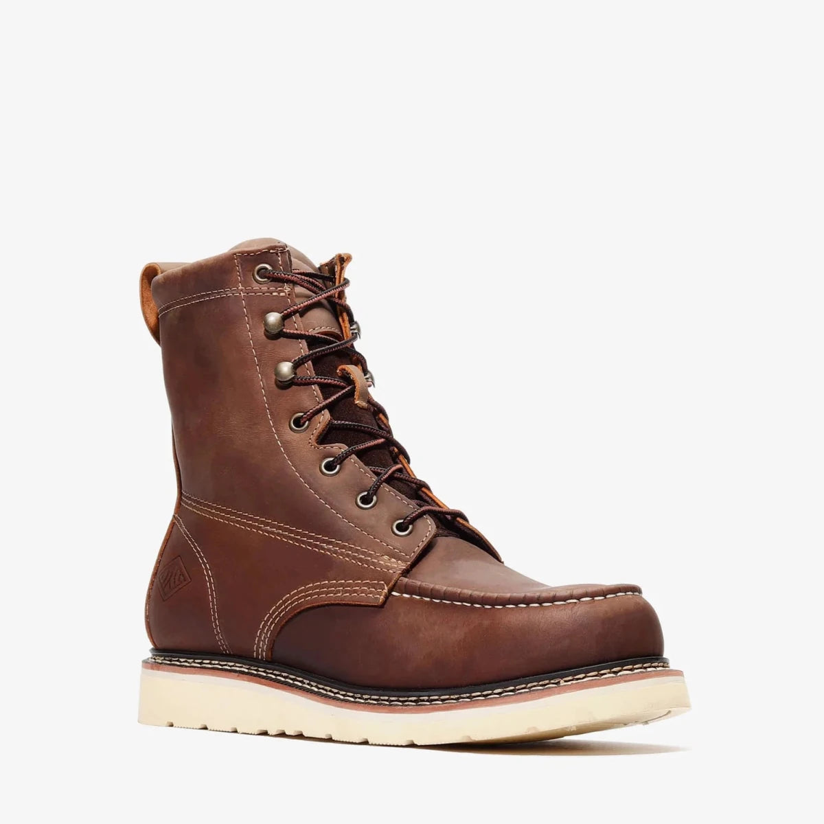 Bonanza Frontier Classic 8” Moc Toe Work Boot – Crazy Brown - OriginalWestern.com