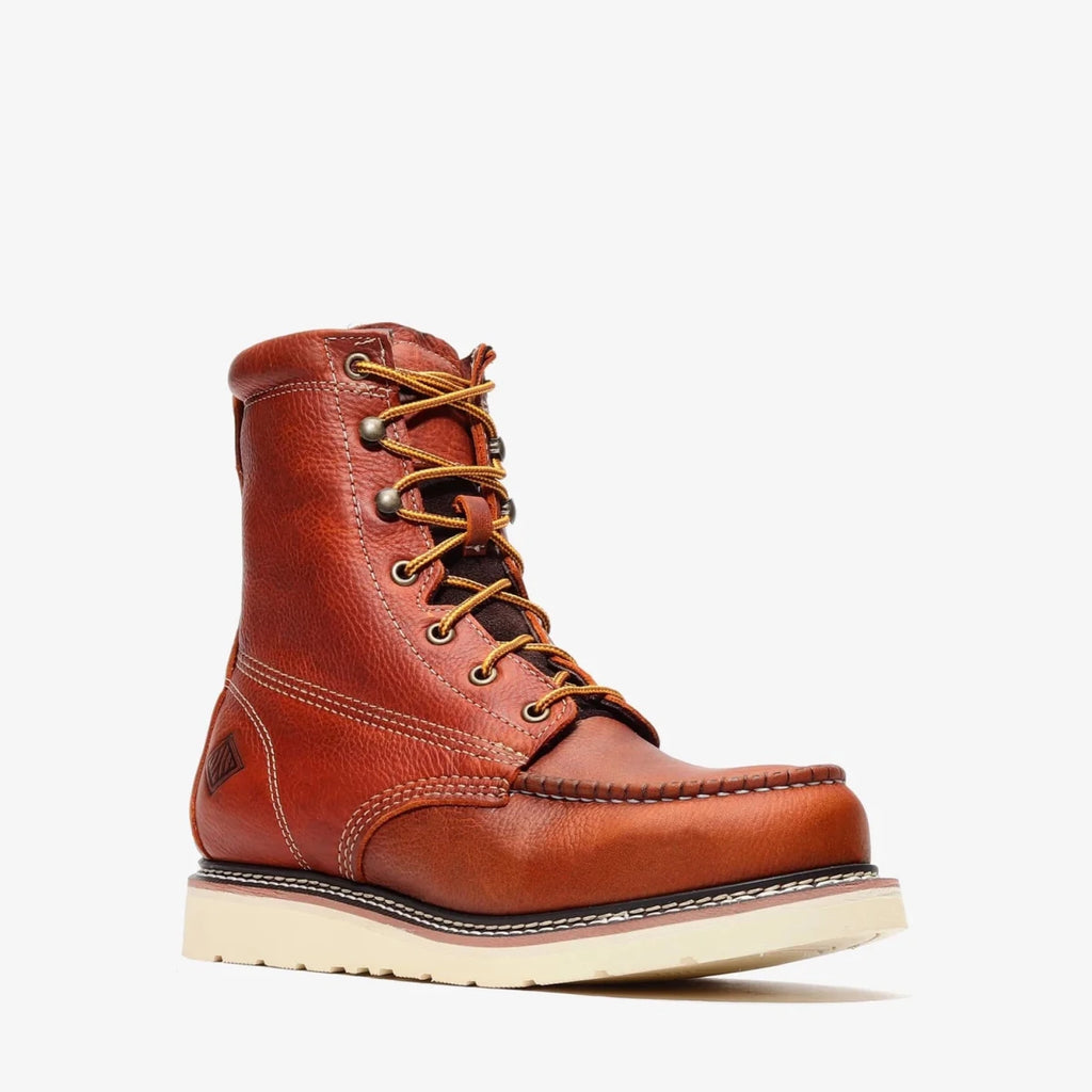 Bonanza Frontier Classic 8” Moc Toe Work Boot – Golden Brown - OriginalWestern.com