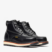 Bonanza Frontier Dual 6” Moc Toe Steel Toe – Black - OriginalWestern.com