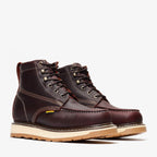Bonanza Frontier Dual 6” Moc Toe Steel Toe – Burgundy - OriginalWestern.com