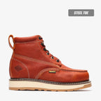 Bonanza Frontier Dual 6” Moc Toe Steel Toe – Golden Brown - OriginalWestern.com