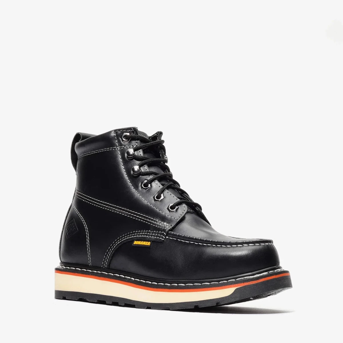 Bonanza Frontier Dual 6” Moc Toe Work Boot – Black - OriginalWestern.com