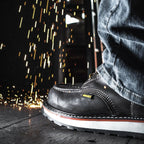 Bonanza Frontier Dual 6” Moc Toe Work Boot – Black - OriginalWestern.com