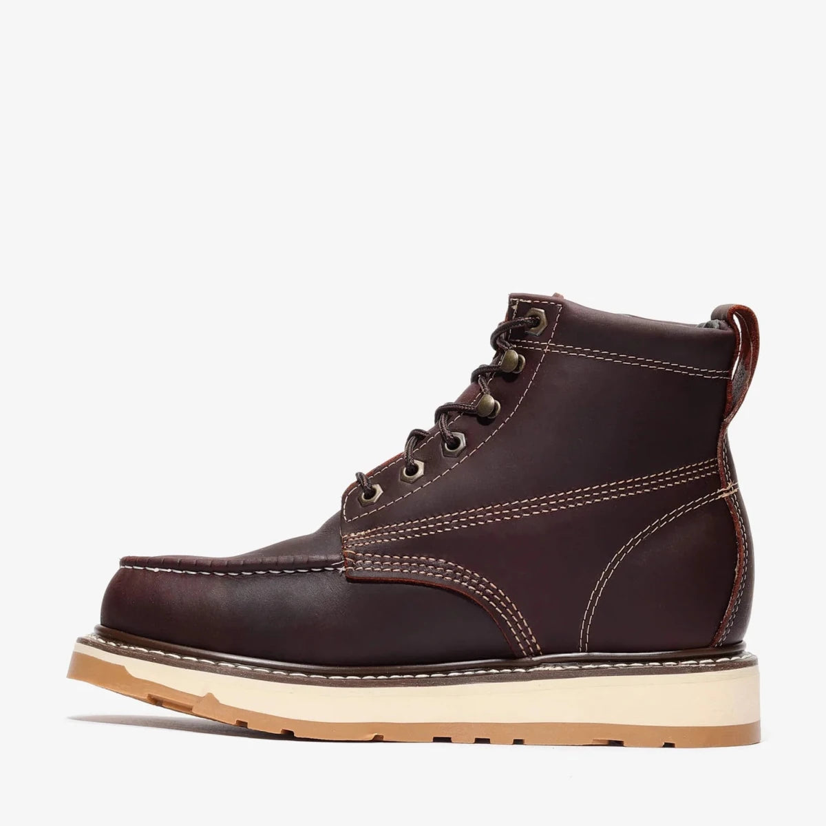 Bonanza Frontier Dual 6” Moc Toe Work Boot – Burgundy - OriginalWestern.com