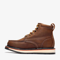 Bonanza Frontier Dual 6” Moc Toe Work Boot – Crazy Brown - OriginalWestern.com