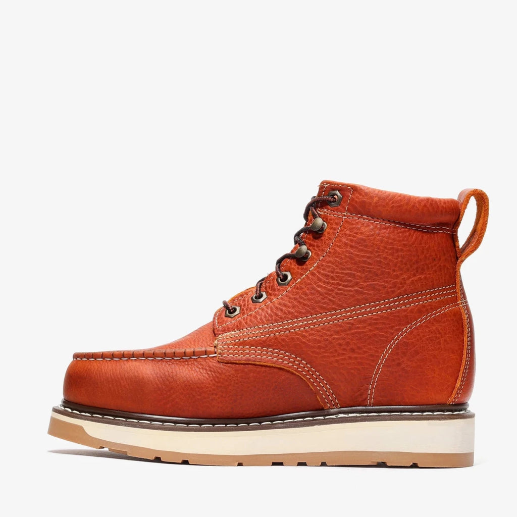 Bonanza Frontier Dual 6” Moc Toe Work Boot – Light Brown - OriginalWestern.com